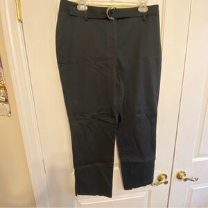 Black Pants with Belt Detail
